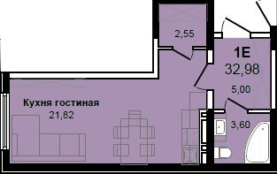 Планировка 1-комнатной квартиры
